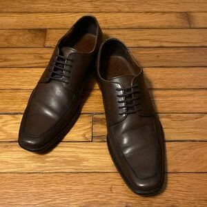 Boss Men’s Leather Derby Lace-Up Shoes Size 7 1/2 Brown